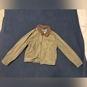 Old Navy Kids Khaki and Brown Chore Coat Jacket